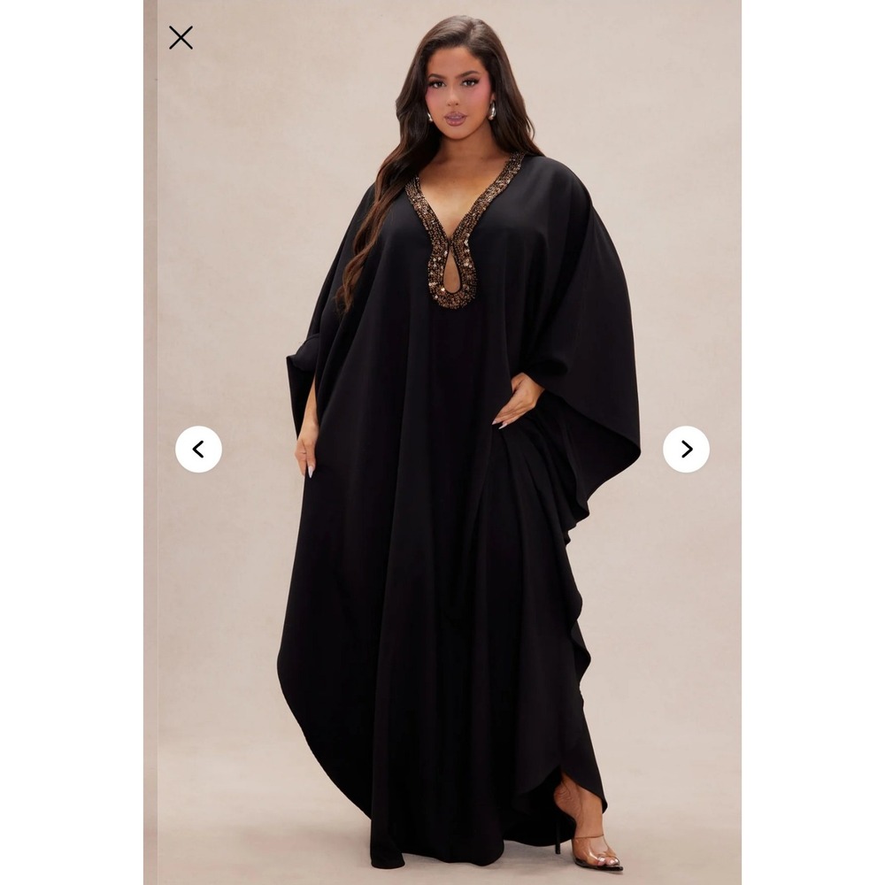 Fashion Nova Kaftan Dress XS